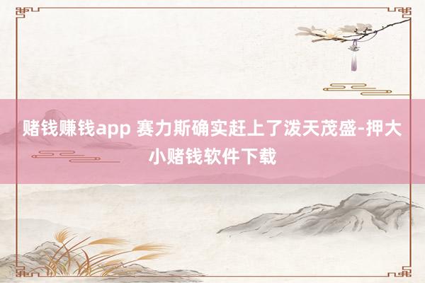 赌钱赚钱app 赛力斯确实赶上了泼天茂盛-押大小赌钱软件下载