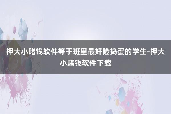 押大小赌钱软件等于班里最奸险捣蛋的学生-押大小赌钱软件下载