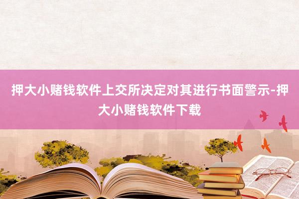 押大小赌钱软件上交所决定对其进行书面警示-押大小赌钱软件下载