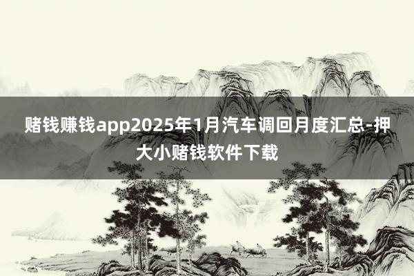 赌钱赚钱app2025年1月汽车调回月度汇总-押大小赌钱软件下载