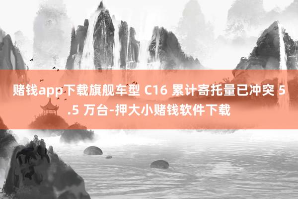 赌钱app下载旗舰车型 C16 累计寄托量已冲突 5.5 万台-押大小赌钱软件下载
