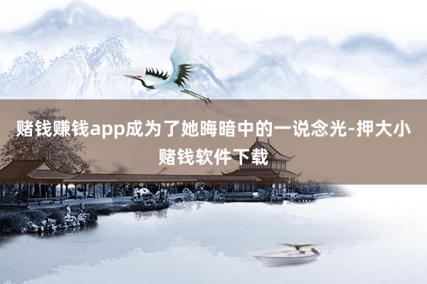 赌钱赚钱app成为了她晦暗中的一说念光-押大小赌钱软件下载