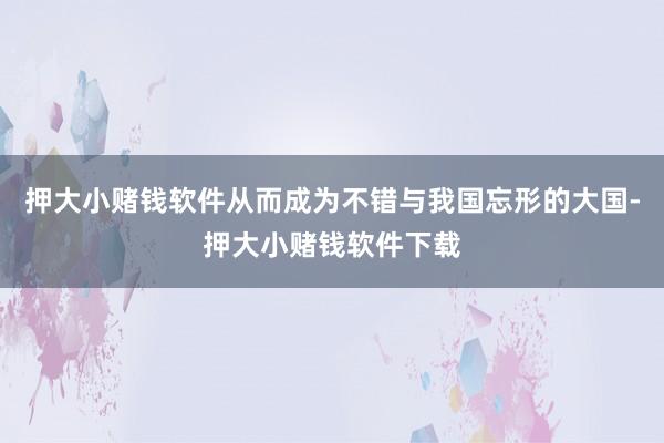 押大小赌钱软件从而成为不错与我国忘形的大国-押大小赌钱软件下载