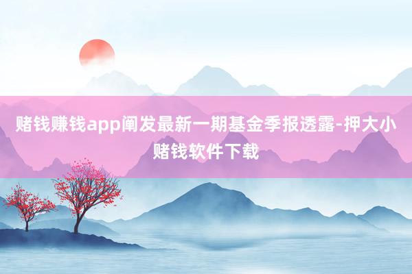 赌钱赚钱app阐发最新一期基金季报透露-押大小赌钱软件下载