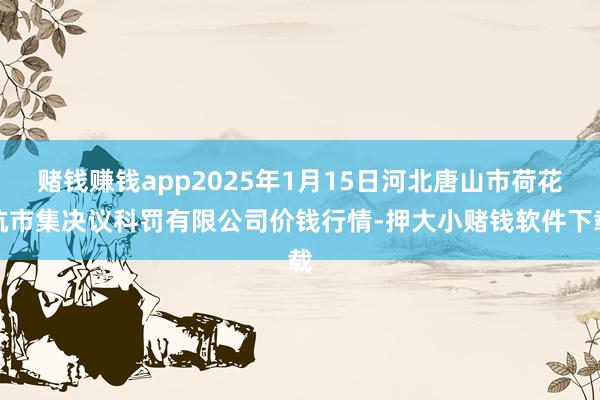 赌钱赚钱app2025年1月15日河北唐山市荷花坑市集决议科罚有限公司价钱行情-押大小赌钱软件下载