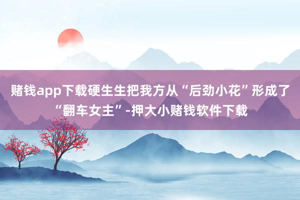 赌钱app下载硬生生把我方从“后劲小花”形成了“翻车女主”-押大小赌钱软件下载
