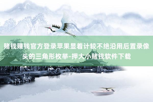 赌钱赚钱官方登录苹果显着计较不绝沿用后置录像头的三角形枚举-押大小赌钱软件下载