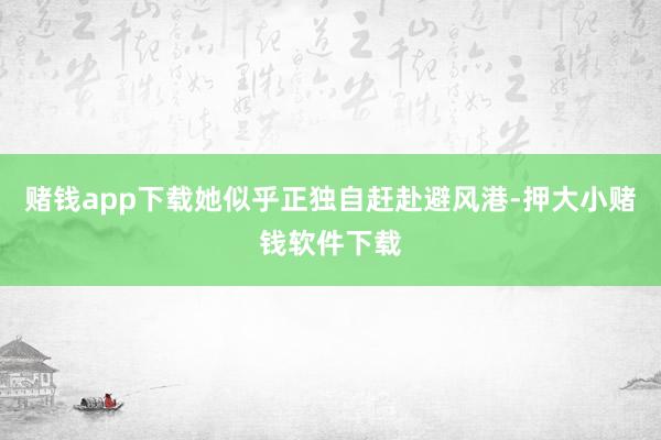 赌钱app下载她似乎正独自赶赴避风港-押大小赌钱软件下载