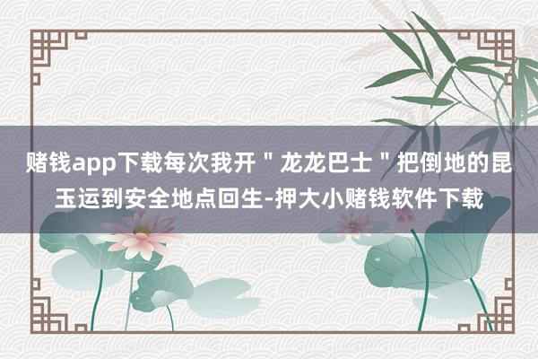 赌钱app下载每次我开＂龙龙巴士＂把倒地的昆玉运到安全地点回生-押大小赌钱软件下载
