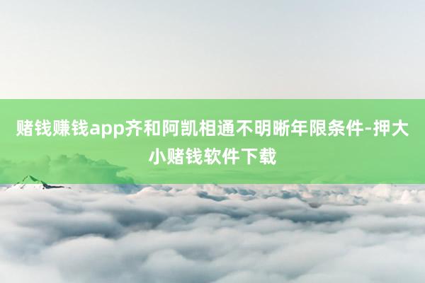 赌钱赚钱app齐和阿凯相通不明晰年限条件-押大小赌钱软件下载