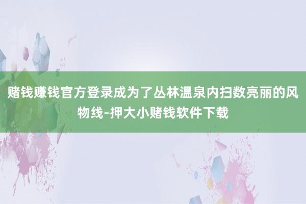 赌钱赚钱官方登录成为了丛林温泉内扫数亮丽的风物线-押大小赌钱软件下载