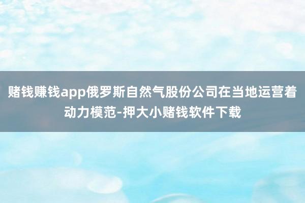 赌钱赚钱app俄罗斯自然气股份公司在当地运营着动力模范-押大小赌钱软件下载