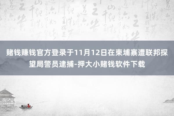 赌钱赚钱官方登录于11月12日在柬埔寨遭联邦探望局警员逮捕-押大小赌钱软件下载