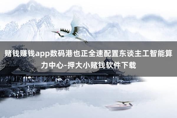 赌钱赚钱app数码港也正全速配置东谈主工智能算力中心-押大小赌钱软件下载