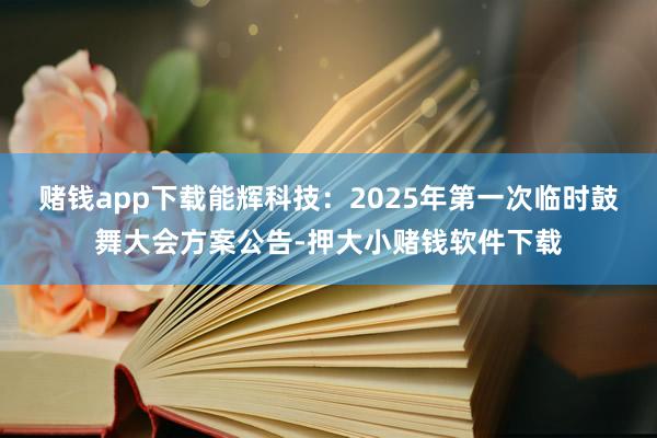 赌钱app下载能辉科技：2025年第一次临时鼓舞大会方案公告-押大小赌钱软件下载