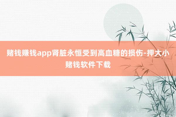 赌钱赚钱app肾脏永恒受到高血糖的损伤-押大小赌钱软件下载