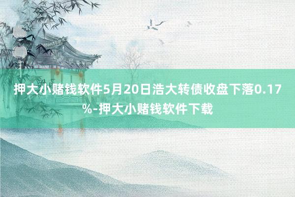 押大小赌钱软件5月20日浩大转债收盘下落0.17%-押大小赌钱软件下载