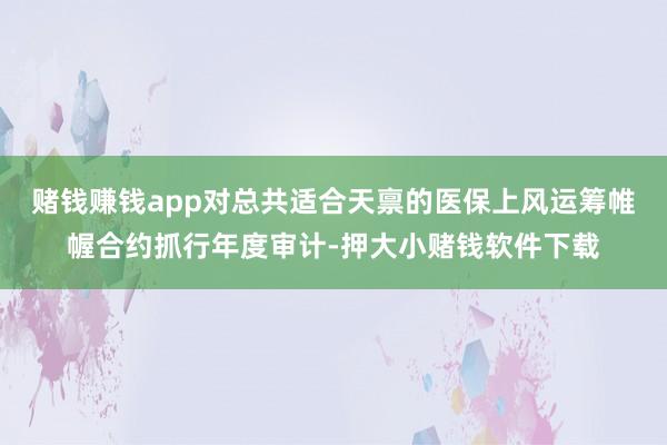 赌钱赚钱app对总共适合天禀的医保上风运筹帷幄合约抓行年度审计-押大小赌钱软件下载