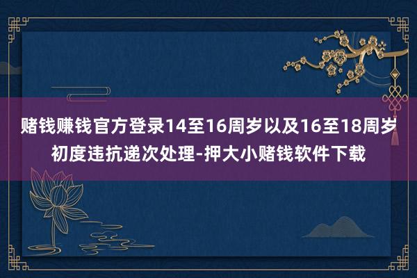 赌钱赚钱官方登录14至16周岁以及16至18周岁初度违抗递次处理-押大小赌钱软件下载