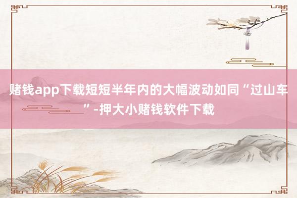 赌钱app下载短短半年内的大幅波动如同“过山车”-押大小赌钱软件下载