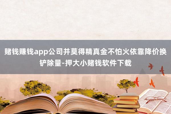赌钱赚钱app公司并莫得精真金不怕火依靠降价换铲除量-押大小赌钱软件下载