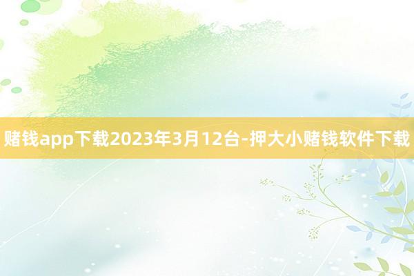 赌钱app下载2023年3月12台-押大小赌钱软件下载